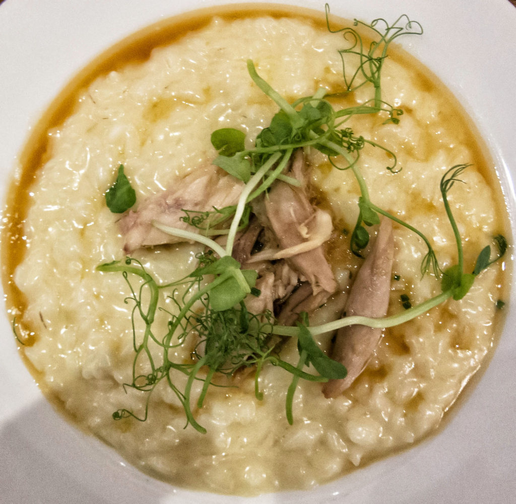 Rabbit risotto at Cafe Murano