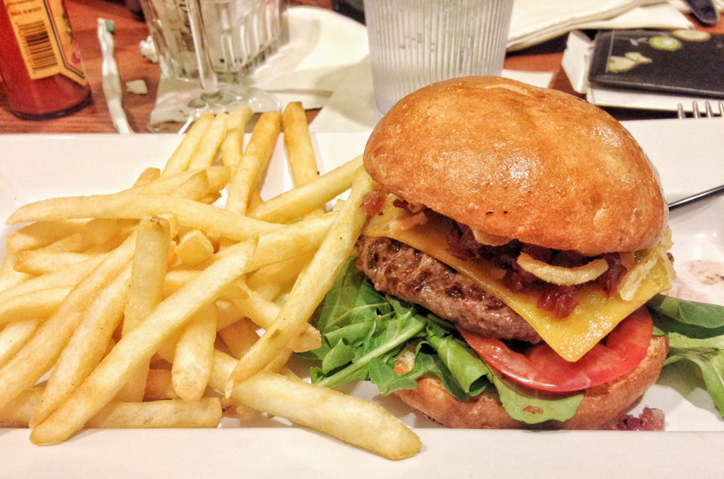 Cheeseburger and fries in Las Vegas