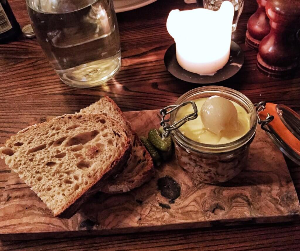 Game terrine in The Holly Bush pub