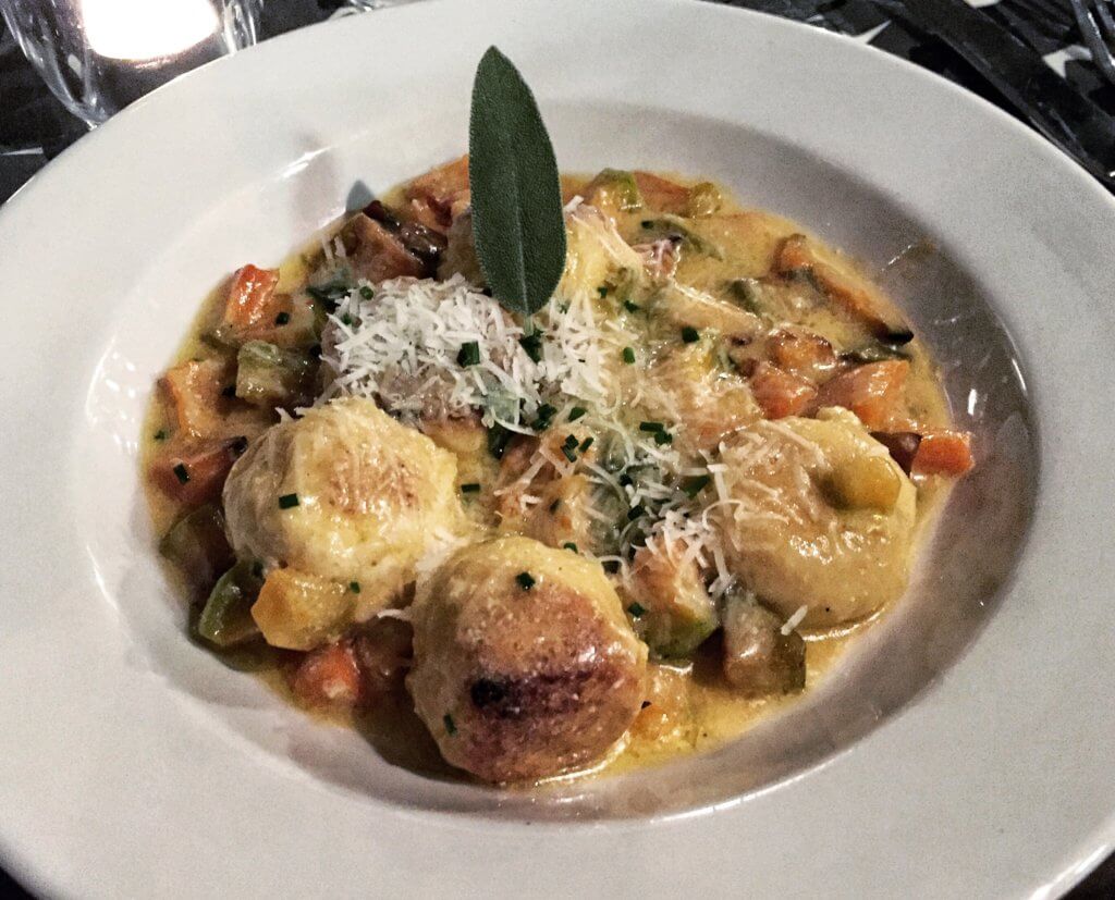 Ricotta dumplings from The Ship Inn, Rye