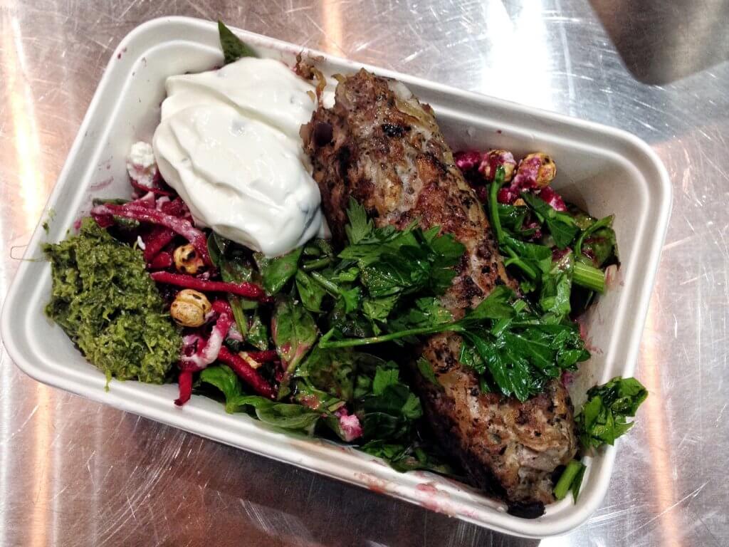 Goat kofte salad from Gourmet Goat