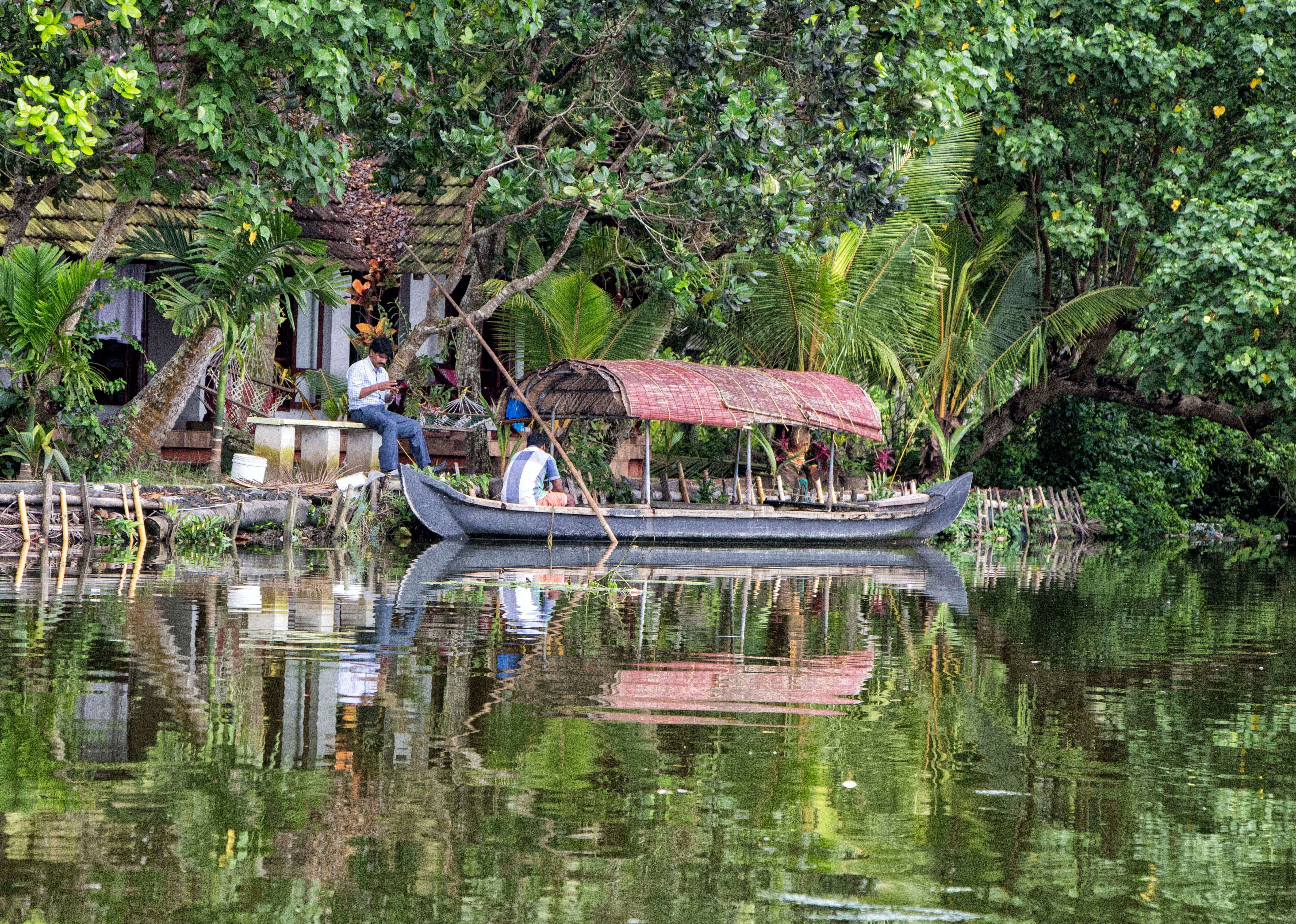 On the Kerala backwaters, India
