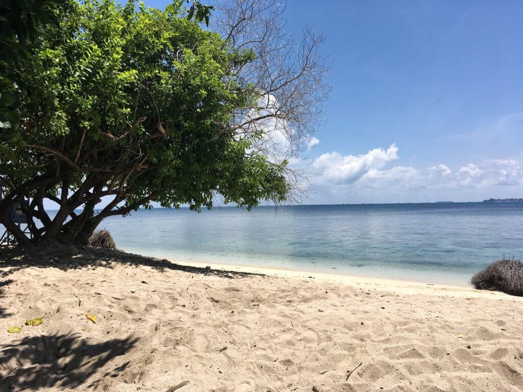 Beach on Turtle Island, Borneo, Malaysia