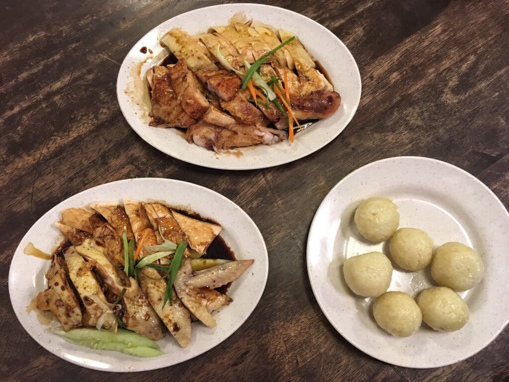 Hainan chicken rice balls in Melaka/Malacca, Malaysia