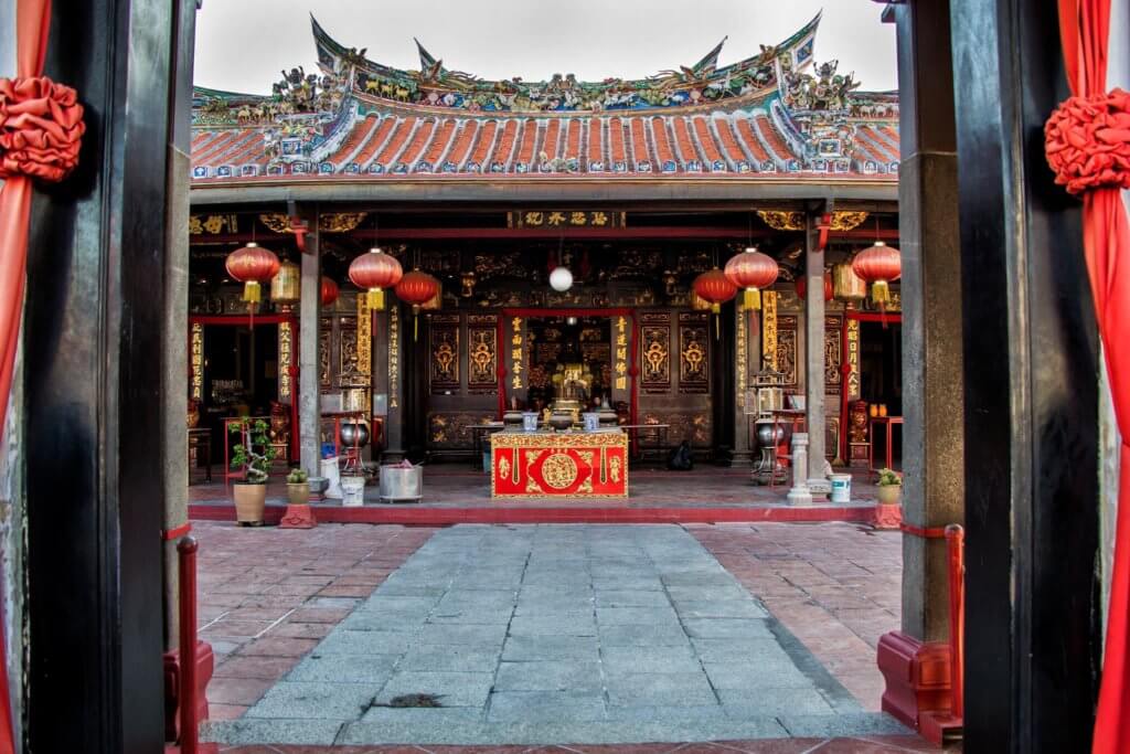Chinese temple in Melaka/Malacca, Malaysia