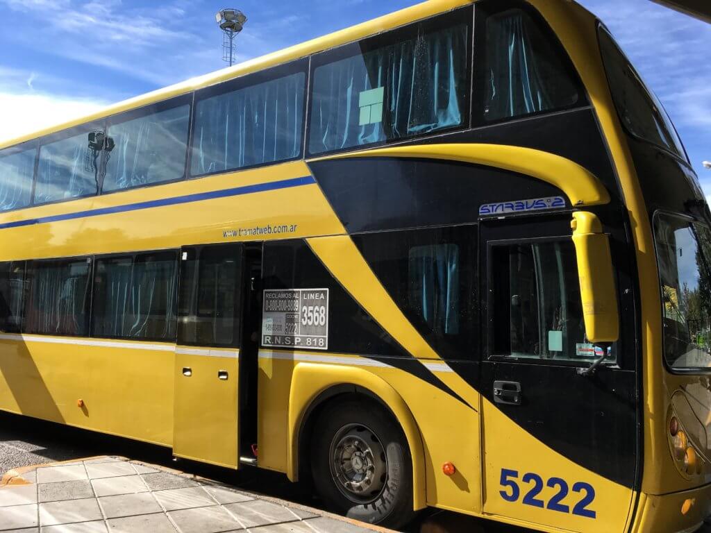 The overnight bus from Trelew to Rio Gallegos, Argentina