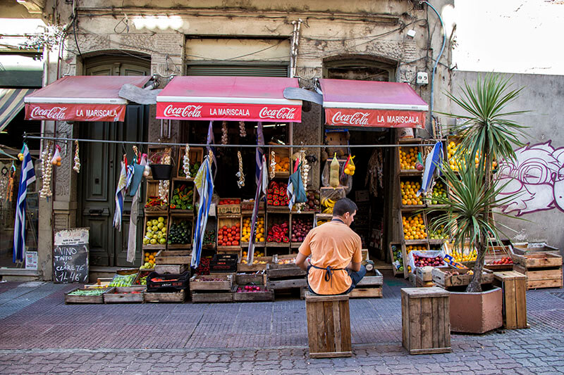 A fruit shop in Montevideo