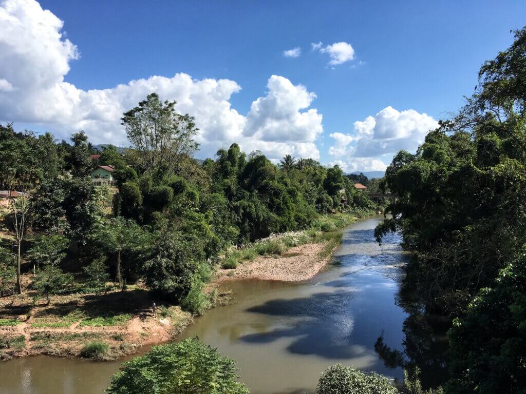 The Nam Tha river in Luang Namtha province, Laos